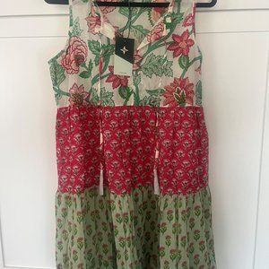Tuckernuck Watermelon Bloom Mini Salty Paloma Coverup, Size Medium
